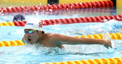 喜舎場哲成が男子200バタ優勝「最低ラインクリア」沖縄県中学総体