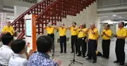 指笛の日、浦添市役所で昼休みコンサート　指笛王国おきなわが演奏