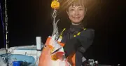 渡名喜沖で1.2キロのミミジャー 小松由佳さんが最大級を釣り上げる