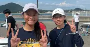 全国高校総体ヨット女子420級で知念の平良・野原組が7位　初出場で好発進