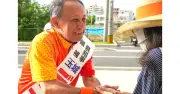 玉城デニー氏が特技披露し個性アピール　沖縄知事選告示後初の週末