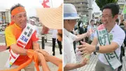 沖縄県知事選告示、古謝さん県政刷新誓い玉城さん実績訴え