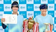ソフトテニスNTT西日本杯 男子は金城・小川組、女子は上地・仲本組が優勝