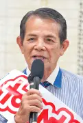 末吉正弘氏が第一声「高齢者や子どもの貧困なくす」那覇市長選に立候補