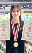 平良吏美華が50自で全国2位 JOC競泳、仲村は100背7位