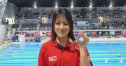 競泳女子50m自由形で平良吏美華が準優勝　県新記録25秒57で0.03秒差