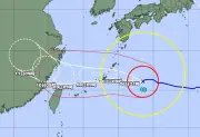 台風13号、大東と本島で線状降水帯の恐れ 一部暴風域に（8月6日）