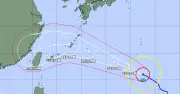 台風18号、強い勢力で沖縄接近 大東島25日、本島26日に暴風の恐れ