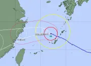 台風18号、沖縄全域が暴風域抜ける 本島北部の暴風警報解除