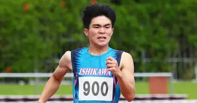 仲本陽貴が男子400メートル連覇 加速力発揮し終盤も崩れず 県高校新人大会