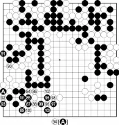 囲碁・朝日アマ名人戦浦添地区2次予選第10譜 白に勝機も長手順