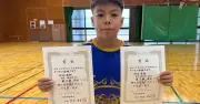 九州小学生体操大会 伊波恵翔がゆか・跳馬で2位入賞