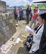 牡丹社事件の犠牲者に祈り、台湾式慰霊祭も 宮古の浜川さんら訪問団１０人が現地訪問