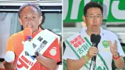 沖縄県知事選あす投開票 古謝・玉城両氏が最終盤の訴え