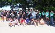 田場区地域生徒会が水鉄砲ゲーム 小学生から大人まで交流 うるま