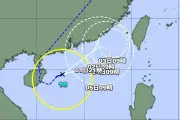 台風18号が再発達、南シナ海を東進 宮古島地方で波の影響