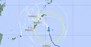 台風24号、本島と大東島が強風域に　動き遅くなり影響長引く恐れ