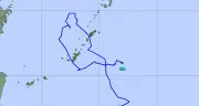 台風24号が熱帯低気圧に 大東島では7日昼前まで強風の見込み