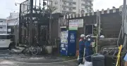 北谷町ホテル火災で米国籍の男を再逮捕　放火と殺人未遂の疑い